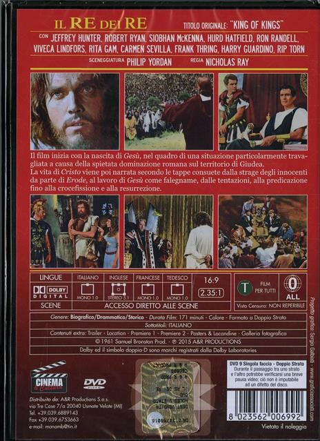 Il re dei re (DVD) di Nicholas Ray - DVD - 2