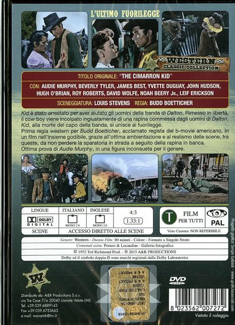 L' ultimo fuorilegge di Budd Boetticher - DVD - 2