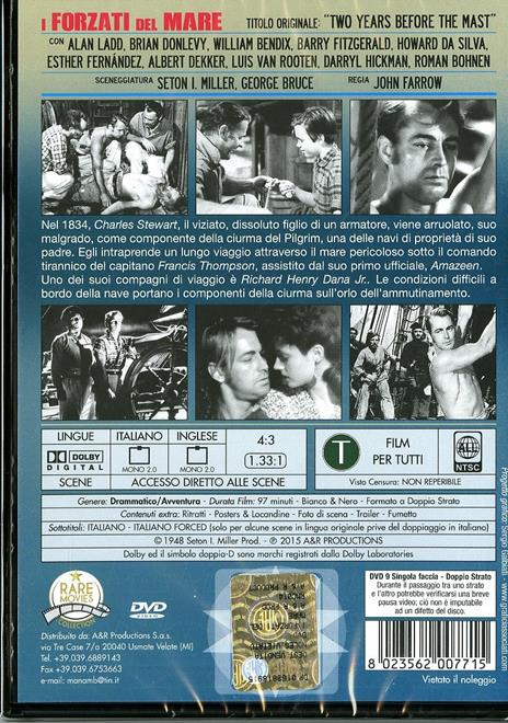I forzati del mare di John Farrow - DVD - 2