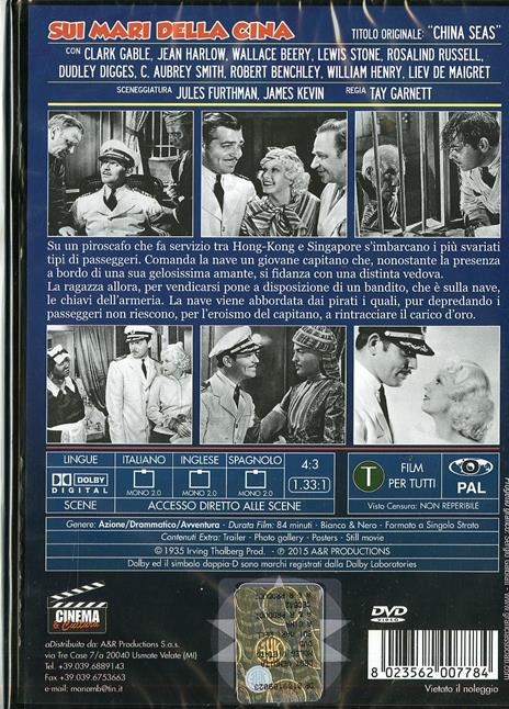 Sui mari della Cina di Tay Garnett - DVD - 2
