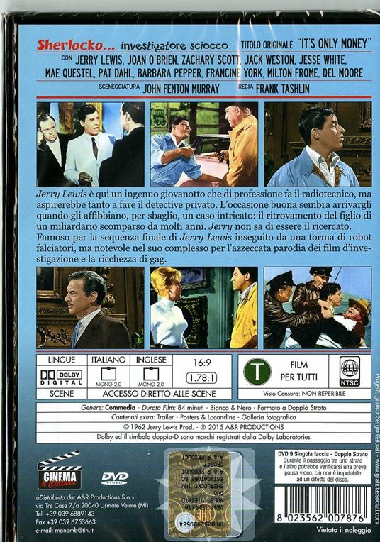 Sherlocko investigatore sciocco di Frank Tashlin - DVD - 2