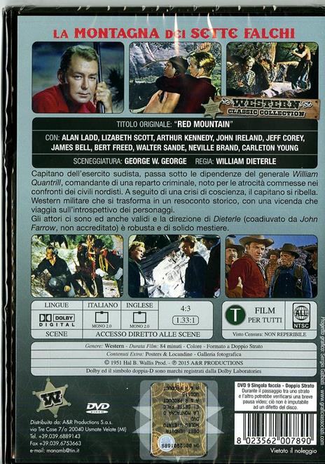 La montagna dei sette falchi di William Dieterle - DVD - 2