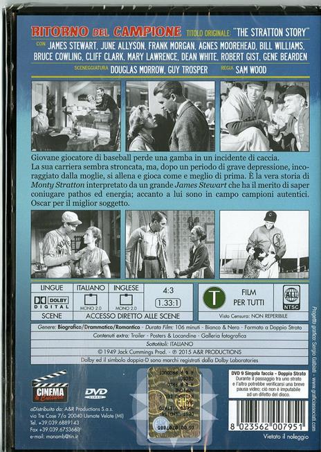 Il ritorno del campione di Sam Wood - DVD - 2