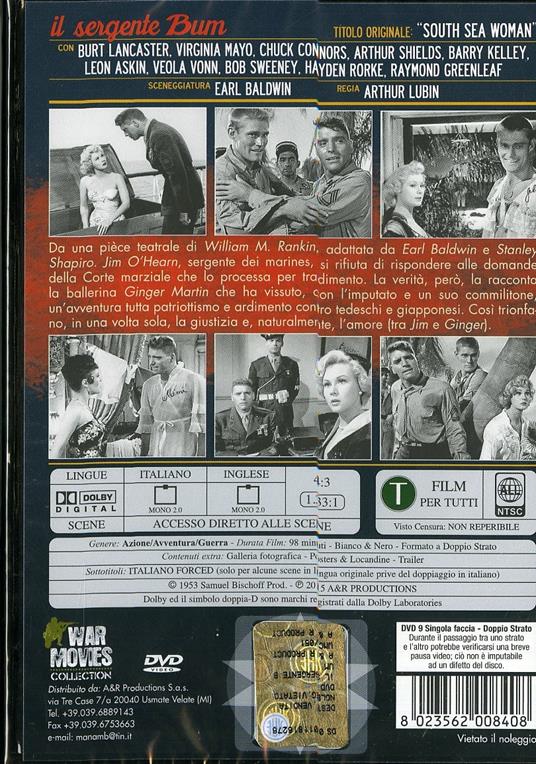 Il sergente Bum di Arthur Lubin - DVD - 2
