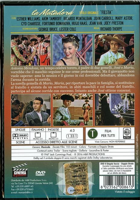 La matadora di Richard Thorpe - DVD - 2