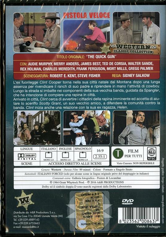 Pistola veloce di Sidney Salkow - DVD - 2
