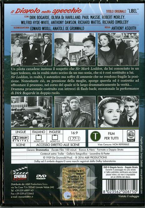 Il diavolo nello specchio di Anthony Asquith - DVD - 2