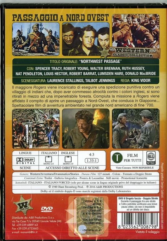Passaggio a Nord-Ovest di King Vidor - DVD - 2
