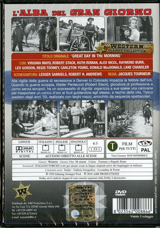 L' alba del gran giorno di Jacques Tourneur - DVD - 2