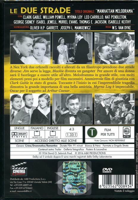 Le due strade di Woody Van Dyke - DVD - 2