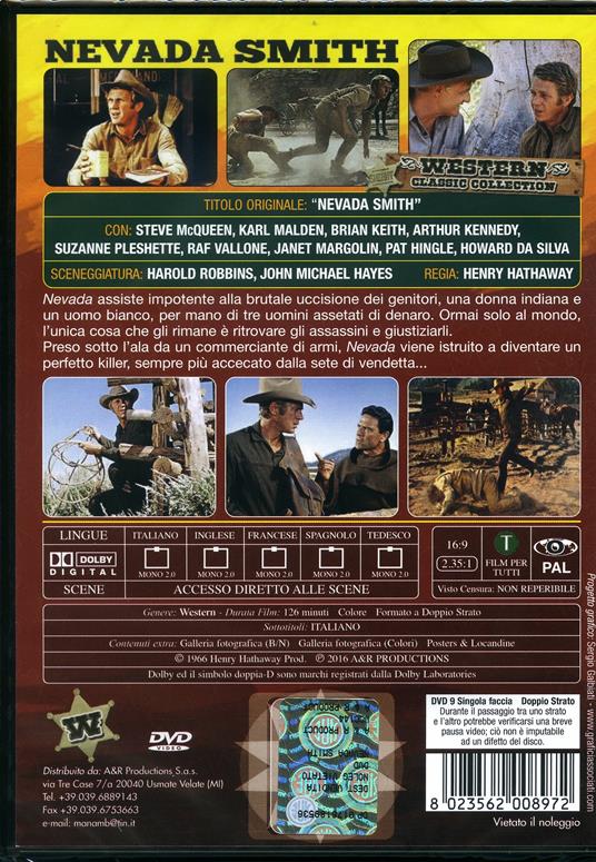 Nevada Smith di Henry Hathaway - DVD - 2
