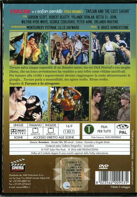 Tarzan e il safari perduto di H. Bruce Humberstone - DVD - 2