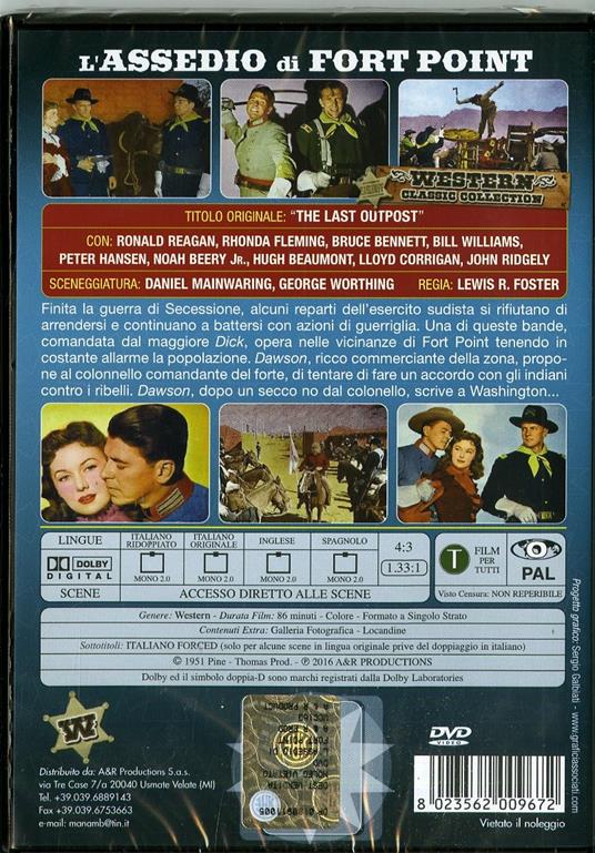L' assedio di Fort Point di Lewis R. Foster - DVD - 2