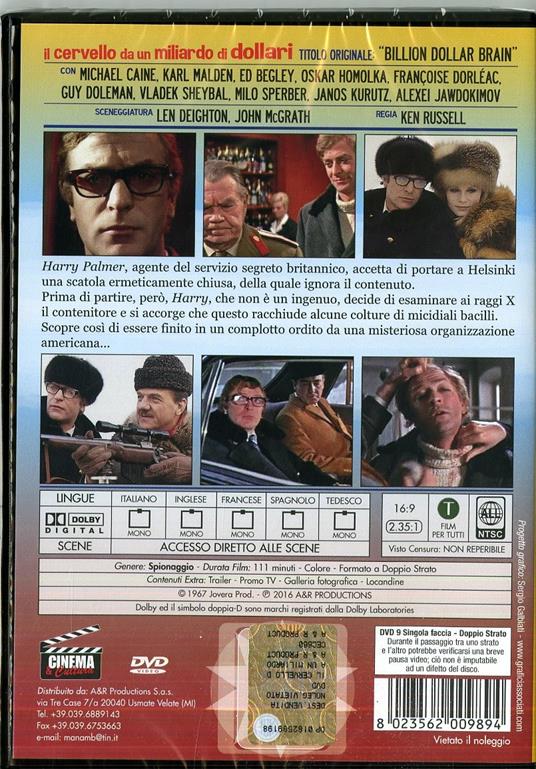 Il cervello da un miliardo di dollari di Ken Russell - DVD - 2