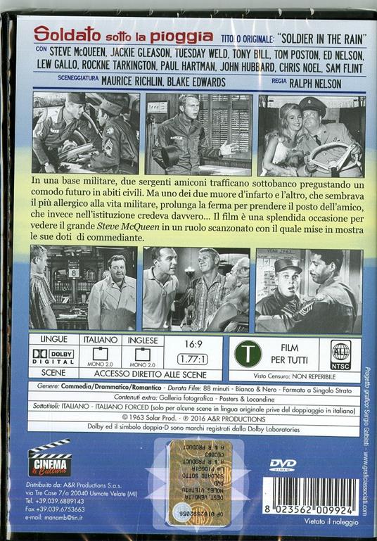 Soldato sotto la pioggia di Ralph Nelson - DVD - 2