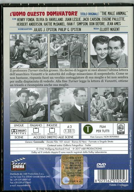 L' uomo questo dominatore (DVD) di Elliott Nugent - DVD - 2