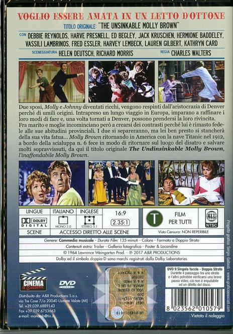 Voglio essere amata in un letto d'ottone (DVD) di Charles Walters - DVD - 2