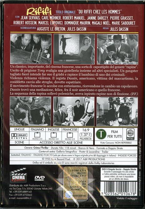 Rififi (DVD) di Jules Dassin - DVD - 2