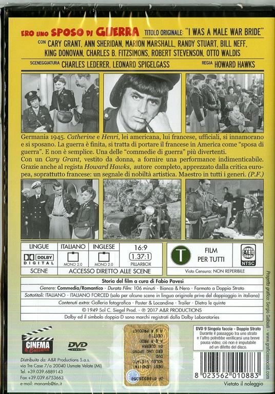 Ero uno sposo di guerra (DVD) di Howard Hawks - DVD - 2