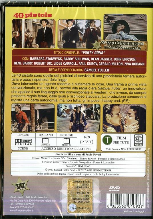 40 pistole (DVD) di Samuel Fuller - DVD - 2