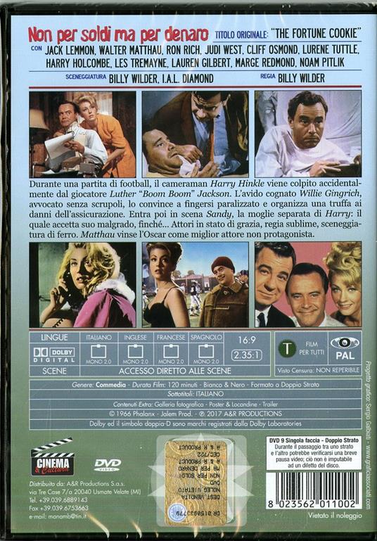 Non per soldi... ma per denaro (DVD) di Billy Wilder - DVD - 2