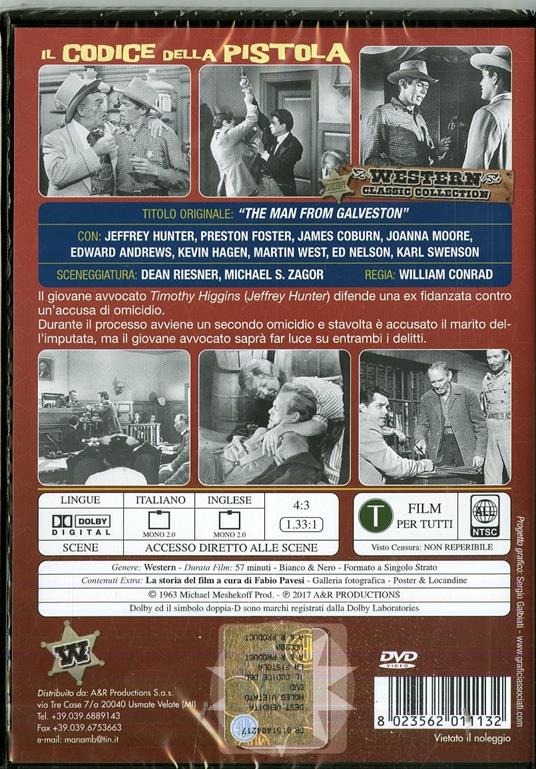 Il codice della pistola (DVD) di William Conrad - DVD - 2