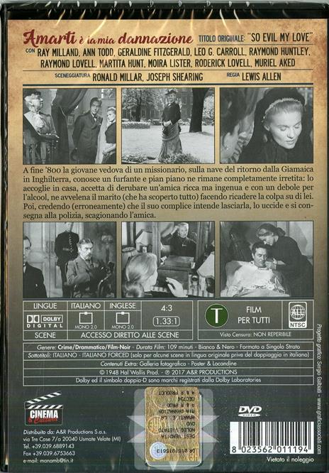 Amarti è la mia dannazione (DVD) di Lewis Allen - DVD - 2