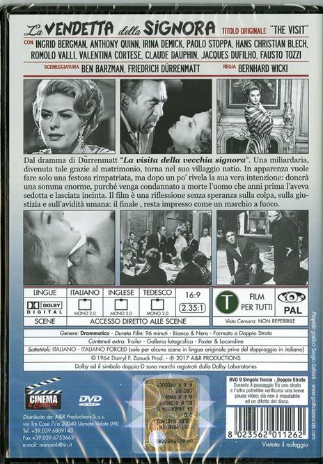 La vendetta della signora (DVD) di Bernhard Wicki - DVD - 2