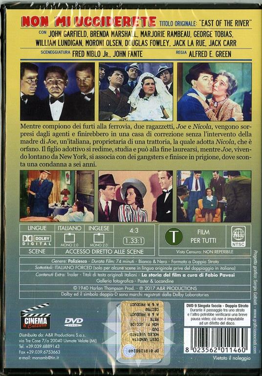 Non mi ucciderete (DVD) di Alfred E. Green - DVD - 2