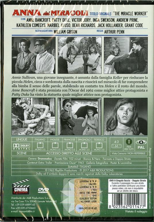 Anna dei miracoli (DVD) di Arthur Penn - DVD - 2