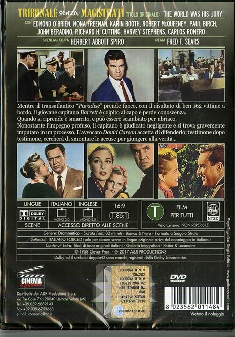 Tribunale senza magistrati (DVD) di Fred F. Sears - DVD - 2