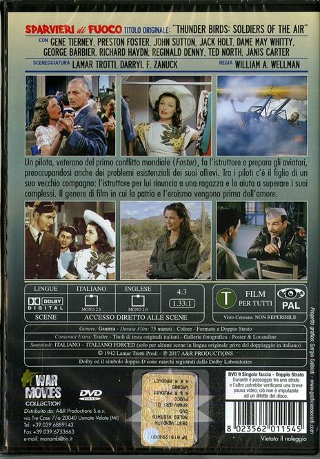 Sparvieri di fuoco (DVD) di William A. Wellman - DVD - 2