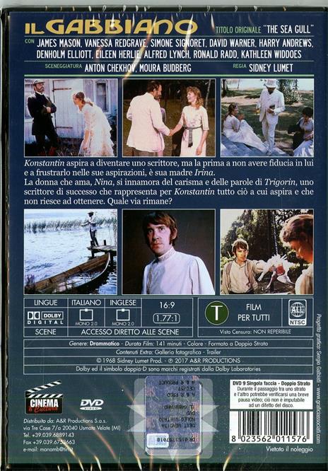Il gabbiano (DVD) di Sidney Lumet - DVD - 2