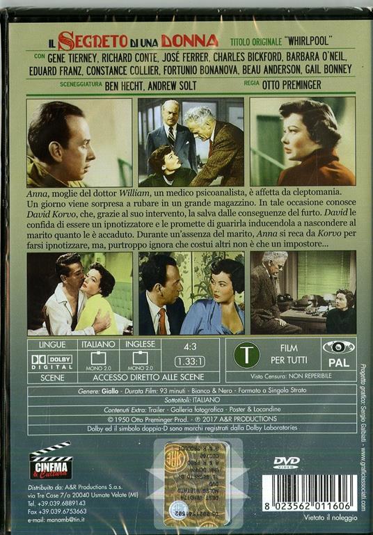 Il segreto di una donna (DVD) di Otto Preminger - DVD - 2