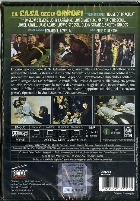 La casa degli orrori (DVD) di Erle C. Kenton - DVD - 2