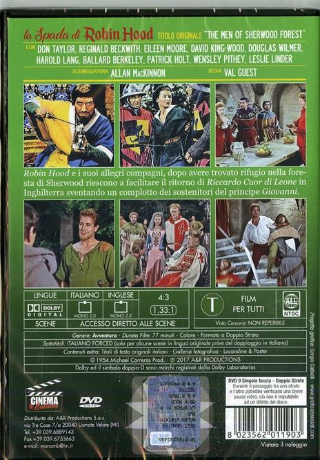 La spada di Robin Hood di Val Guest - DVD - 2