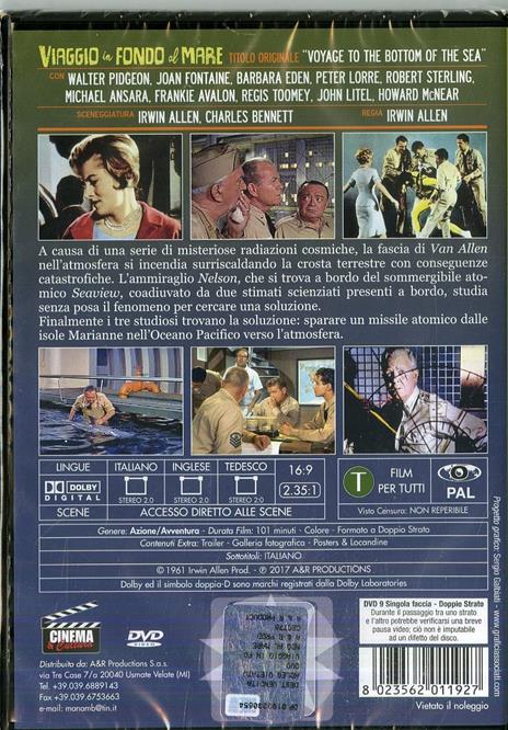 Viaggio in fondo al mare di Irwin Allen - DVD - 2