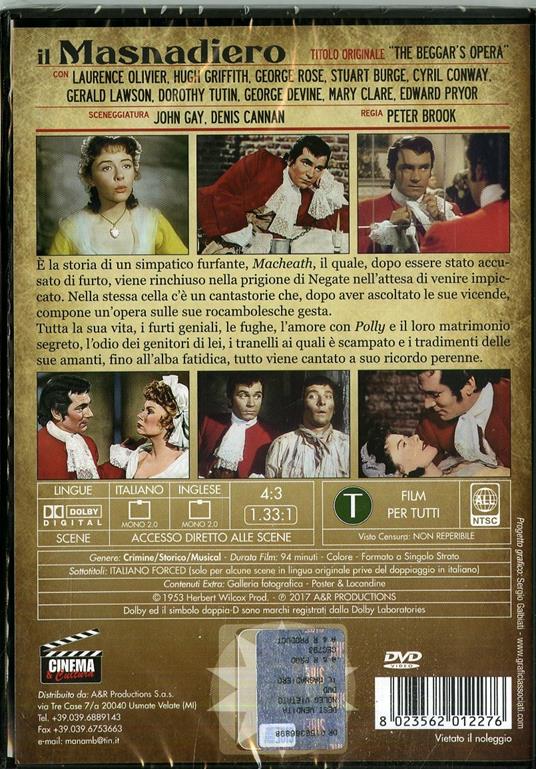 Il masnadiero (DVD) di Peter Brook - DVD - 2