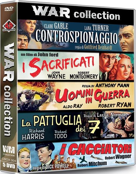 War Collection. Digipack (5 DVD) di John Ford,Anthony Mann,Leslie Norman,Dick Powell,Gottfried Reinhardt