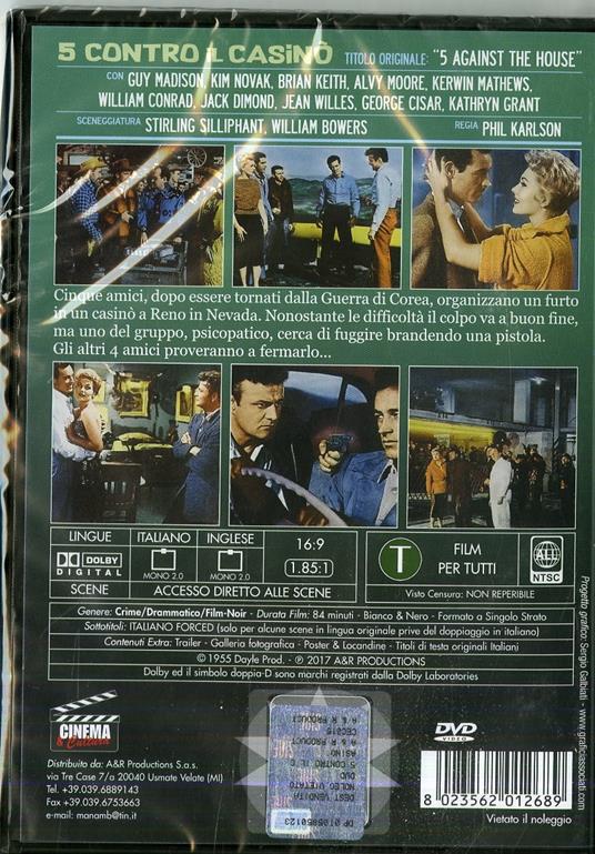 5 contro il casinò (DVD) di Phil Karlson - DVD - 2