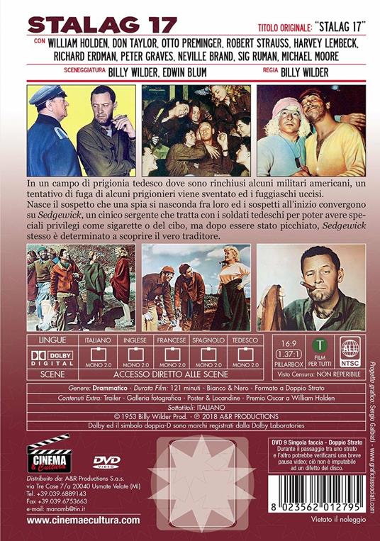 Stalag 17. Rimasterizzato in HD (DVD) di Billy Wilder - DVD - 2