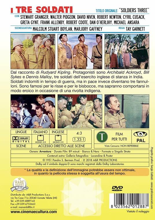 I tre soldati (DVD) di Tay Garnett - DVD - 2