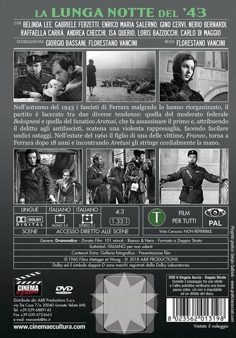 La lunga notte del '43 (DVD) di Florestano Vancini - DVD - 2