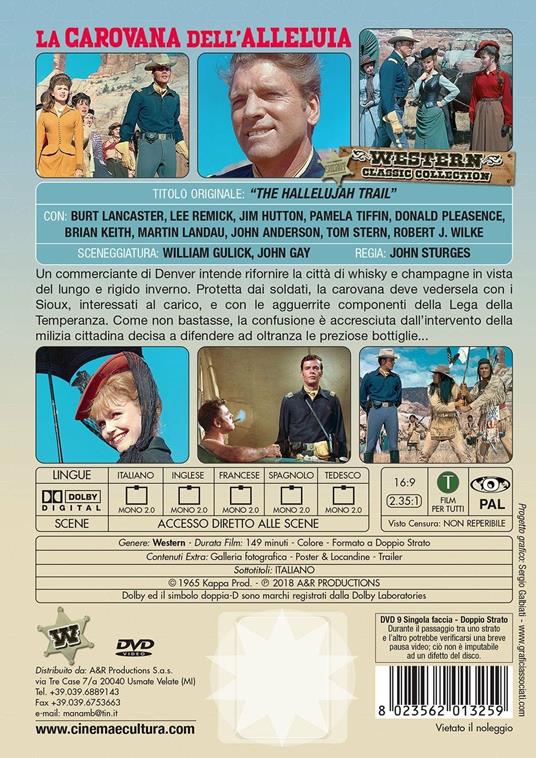 La carovana dell'alleluja (DVD) di John Sturges - DVD - 2