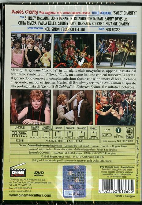 Sweet Charity. Una ragazza che voleva essere amata (DVD) di Bob Fosse - DVD - 2