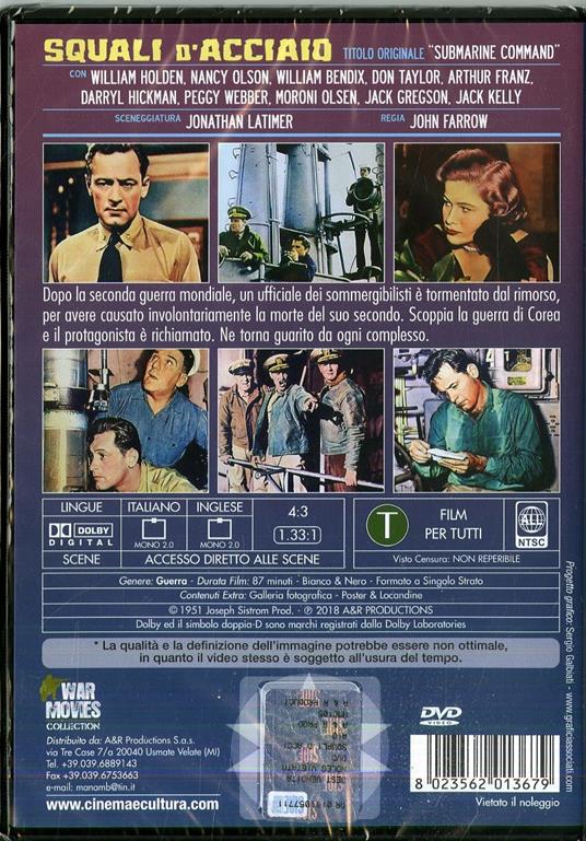 Squali d'acciaio (DVD) di John Farrow - DVD - 2