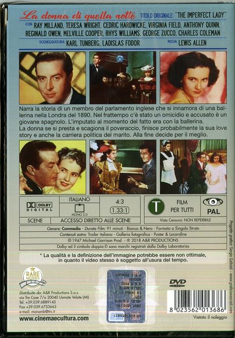 La donna di quella notte (DVD) di Lewis Allen - DVD - 2