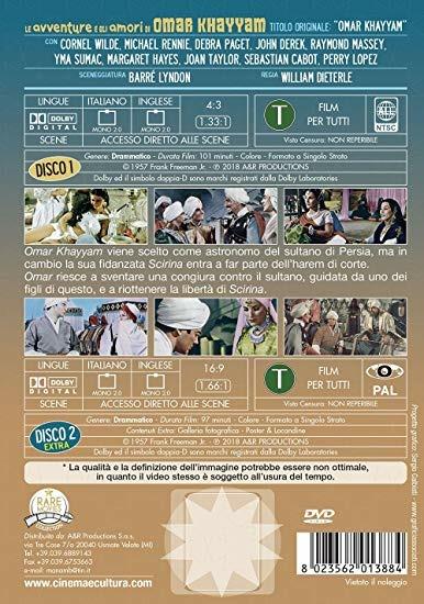 Le avventure e gli amori di Omar Khayyam (2 DVD) di William Dieterle - DVD - 2