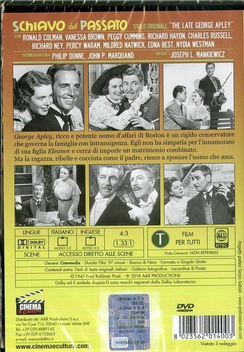Schiavo del passato (DVD) di Joseph L. Mankiewicz - DVD - 2