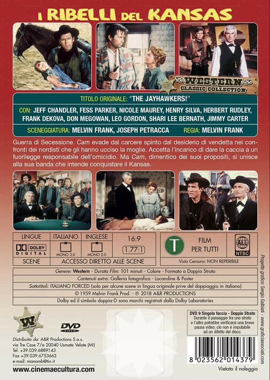 I ribelli del Kansas (DVD) di Melvin Frank - DVD - 2